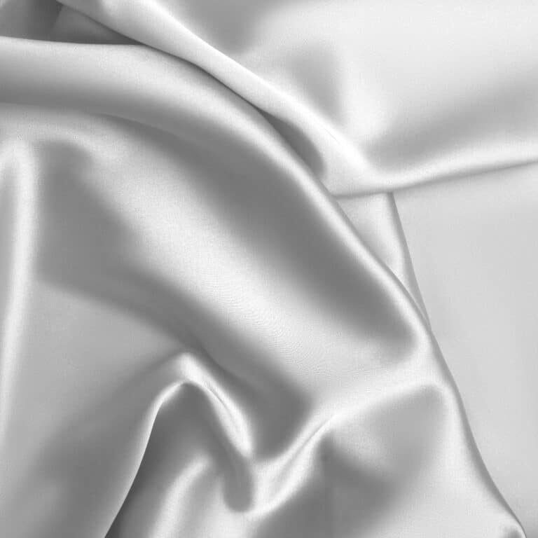 Rippled white silk fabric satin cloth waves glamour background