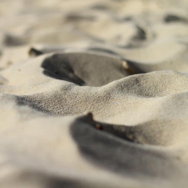sand structure on atlantic beach