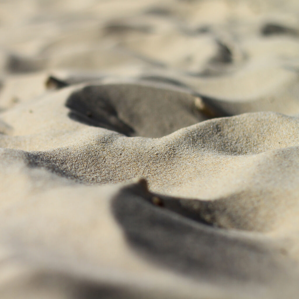 sand structure on atlantic beach