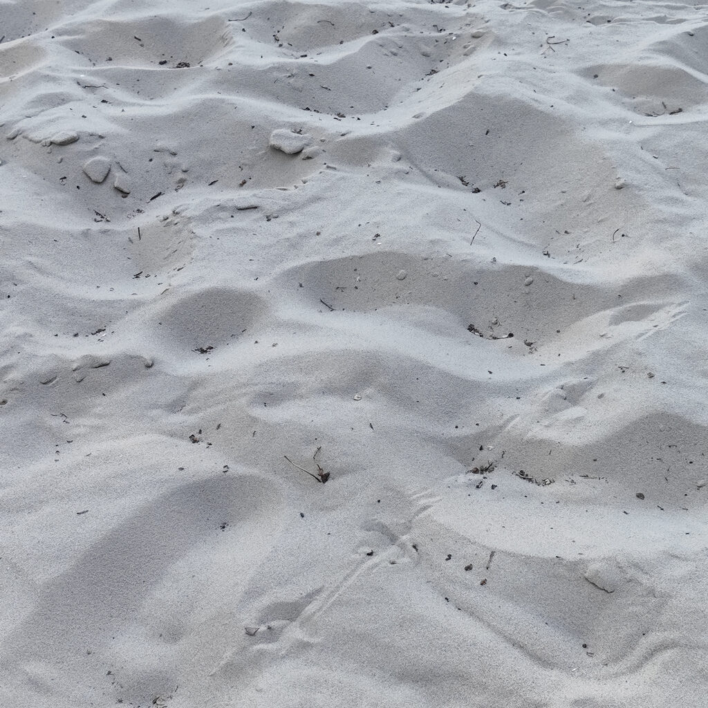 Sand dunes with natural impurities