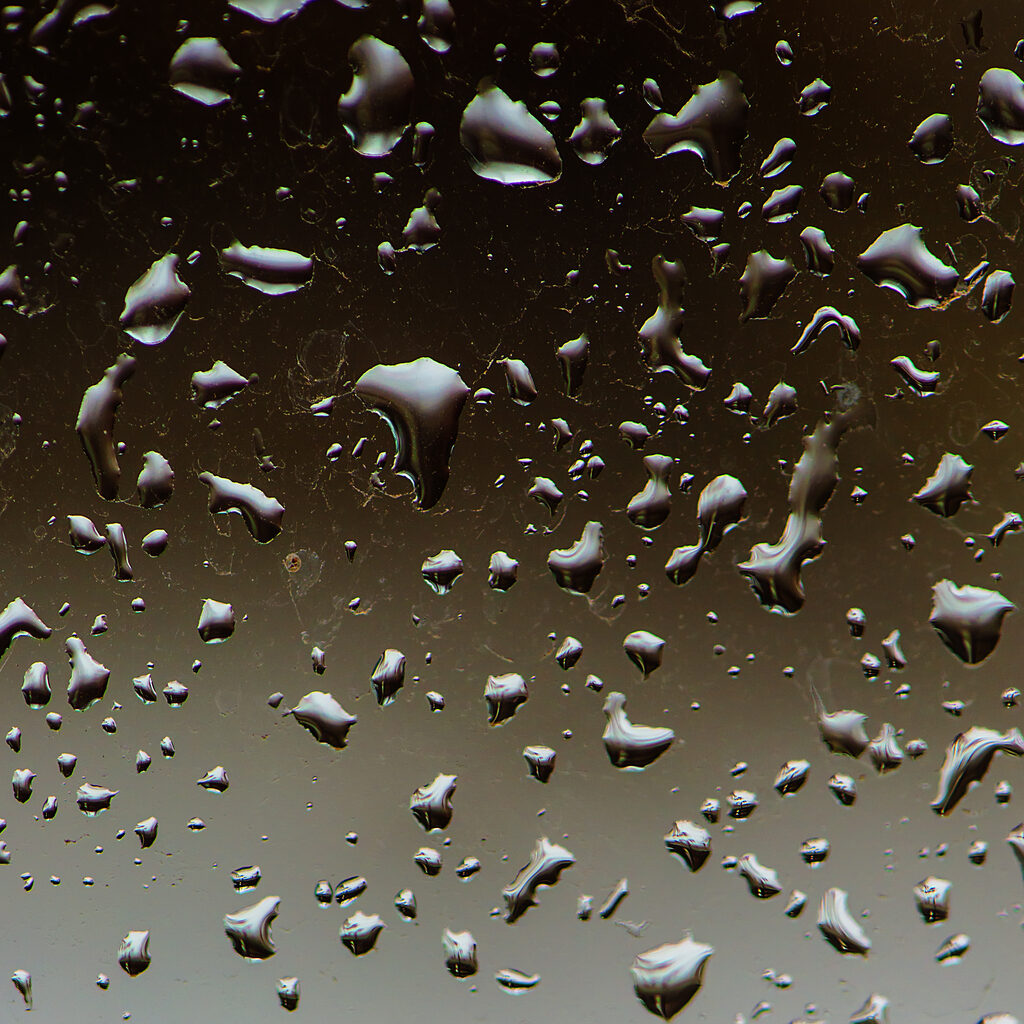 water drops on window glass